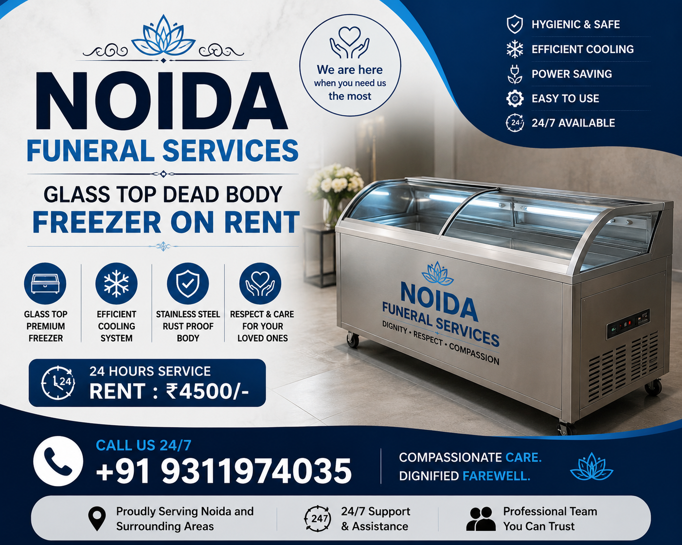 Dead Body Freezer Box on Rent